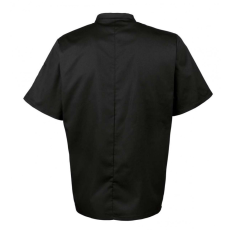 Premier Uniszex kabát Premier PR656 Short Sleeve Chef'S Jacket -L, Black