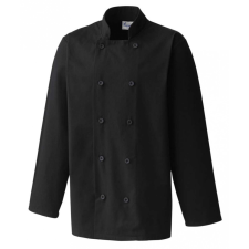 Premier Uniszex kabát Premier PR657 Long Sleeve Chef’S Jacket -4XL, Black női dzseki, kabát