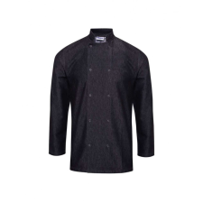 Premier Uniszex kabát Premier PR660 Chef&#039;S Denim Jacket -3XL, Black Denim női dzseki, kabát