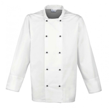 Premier Uniszex kabát Premier PR661 ‘Cuisine&#039; Long Sleeve Chef’S Jacket -L, White női dzseki, kabát