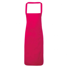 Premier Uniszex kötény Premier PR102 100% Cotton Bib Apron -Egy méret, Hot Pink női ruházati kiegészítő