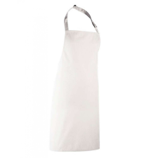 Premier Uniszex kötény Premier PR150 Colours Collection’ Bib Apron -Egy méret, White női ruházati kiegészítő