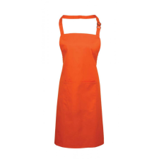 Premier Uniszex kötény Premier PR154 ‘Colours’ Bib Apron With pocket -Egy méret, Orange női ruházati kiegészítő