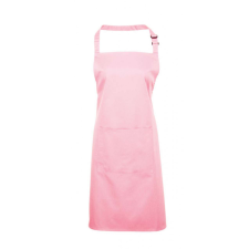 Premier Uniszex kötény Premier PR154 ‘Colours’ Bib Apron With pocket -Egy méret, Pink női ruházati kiegészítő