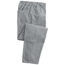 Premier Uniszex nadrág Premier PR552 Chef&#039;S pull-On Trousers -L, Black/White Check női nadrág