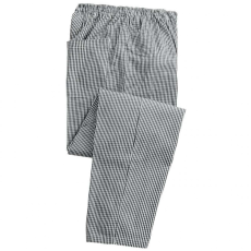 Premier Uniszex nadrág Premier PR552 Chef'S pull-On Trousers -XL, Black/White Check