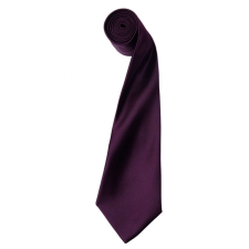 Premier Uniszex Premier PR750 Colours Collection&#039; Satin Tie -Egy méret, Burgundy nyakkendő