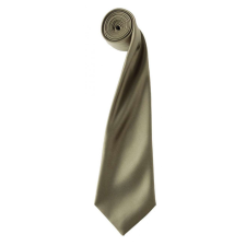 Premier Uniszex Premier PR750 Colours Collection&#039; Satin Tie -Egy méret, Olive nyakkendő