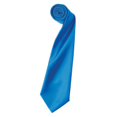 Premier Uniszex Premier PR750 Colours Collection' Satin Tie -Egy méret, Sapphire