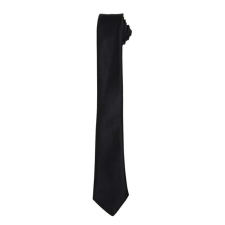 Premier Uniszex Premier PR793 Slim Tie -Egy méret, Black nyakkendő