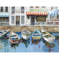  Premium Art Olajfestmény 35 cm x 45 cm táj grafika, keretezett kép