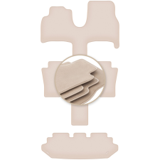  PRÉMIUM bézs színű lábszőnyegek: Citroen C8 7 személyes 2002-2014 autószőnyeg