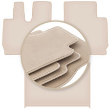  PRÉMIUM bézs színű szőnyegek: Iveco Stralis teherautó 2013-2019 autószőnyeg