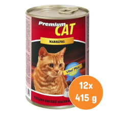 Prémium Cat konzerv marhás 12x415g macskaeledel