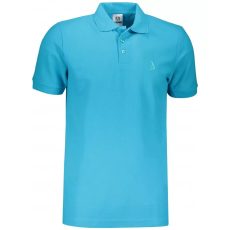  Prémium férfi póló gallérral ALTISPORT ALM002203 TÜRKIZ méret: XXXL