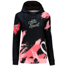 Prémium funkcionális női pulóver ALTISPORT VOJ/ALW027MI01 FEKETE/LAZAC méret: XXXL