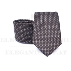  Prémium nyakkendő -  Barna aprómintás