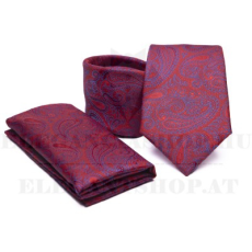  Prémium nyakkendő szett - Bordó paisley mintás