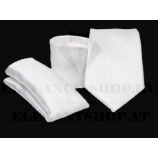  Prémium nyakkendő szett - Fehér mintás