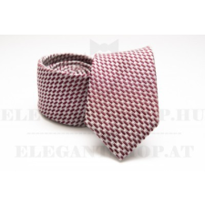  Prémium selyem nyakkendő - Bordó mintás nyakkendő