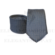  Prémium selyem nyakkendő - Kékesszürke kockás