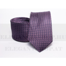  Prémium selyem nyakkendő - Lila kockás nyakkendő