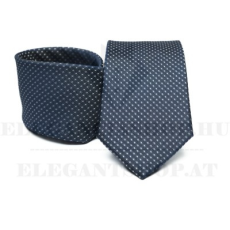  Prémium selyem nyakkendő - Sötétkék aprómintás