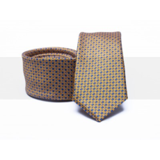  Prémium slim nyakkendő - Barna mintás