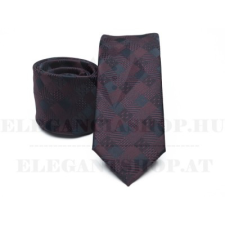  Prémium slim nyakkendő - Bordó mintás nyakkendő