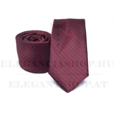  Prémium slim nyakkendő - Burgundi