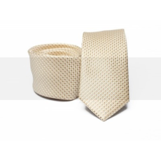  Prémium slim nyakkendő - Drapp pöttyös