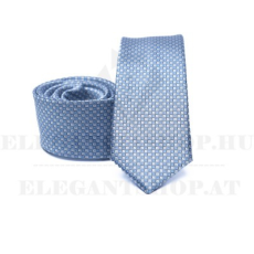  Prémium slim nyakkendő - Kék mintás
