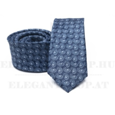  Prémium slim nyakkendő - Kék paisley mintás