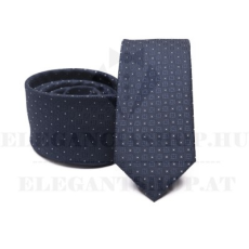  Prémium slim nyakkendő - Kék pöttyös