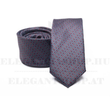  Prémium slim nyakkendő - Piros-kék mintás nyakkendő