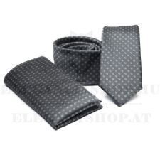  Prémium slim nyakkendő szett - Grafit mintás nyakkendő
