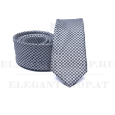  Prémium slim nyakkendő - Szürke mintás nyakkendő