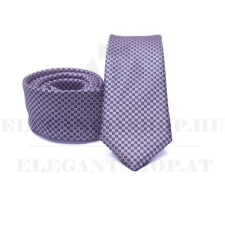  Prémium slim nyakkendő - Világoskék-piros mintás nyakkendő