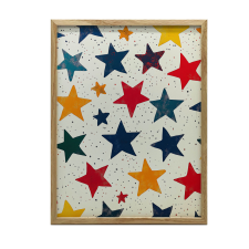 PREMIUM VÁSZONFESTÉS SZERENCSI CSILLAGOK KERET NÉLKÜL 50x70 CM grafika, keretezett kép