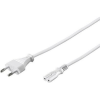 PremiumCord 230V Piskóta Táp Fehér 3m kpspm3w (kpspm3w)