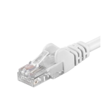 PremiumCord CAT6 Patch Kábel 3m - Fehér kábel és adapter