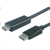 PremiumCord DisplayPort 1.2/1.2a HDMI 2.0 Átalakító Fekete 2m kportadk04-02