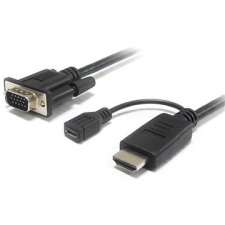 PremiumCord HDMI átalakító -&amp;gt, VGA micro USB kábel és adapter