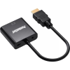 PremiumCord HDMI VGA/D-Sub + Jack Átalakító Fekete 20cm khcon-54