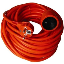 PremiumCord hosszabbító 30 m 230 V narancssárga kábel és adapter