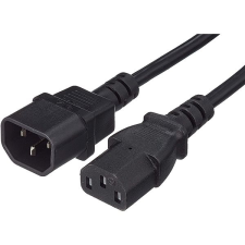 PremiumCord hosszabbító tápkábel 230V 2m kábel és adapter