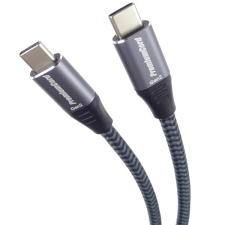 PremiumCord kábel usb 3.2 gen 2x2, c - c, 100w, 5a, 20gbit/s, m/m, 1m, szürke ku31cr1 kábel és adapter