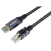PremiumCord kábel usb-a 3.2 - lan rj45, 10/100/1000, 2m, fekete kunet2