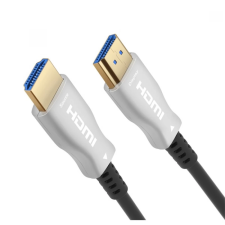 PremiumCord KPHDM2X10 Aktív optikai HDMI 2.0b - HDMI 2.0b Kábel - Fekete 10m kábel és adapter