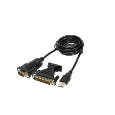 PremiumCord KU2-232 USB-A apa - RS232 apa Átalakító + RS232 - D-Sub adapter kábel és adapter